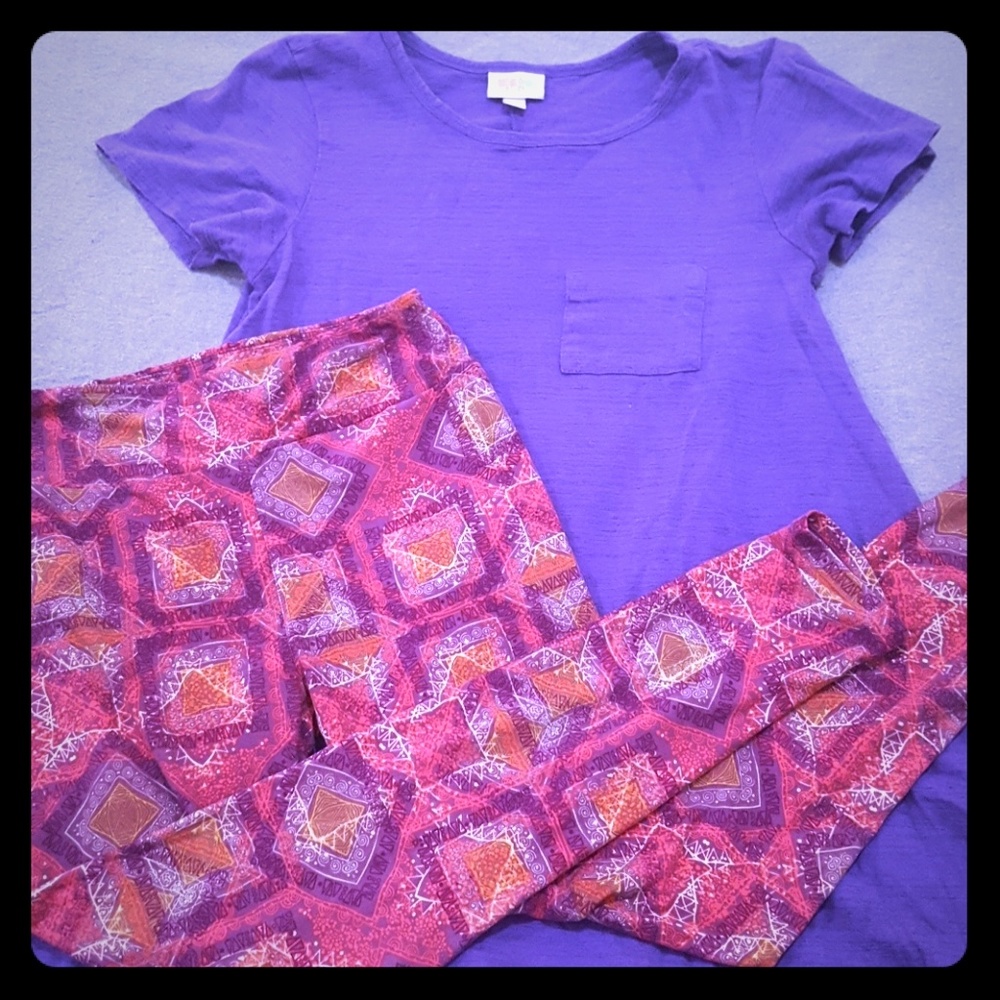 LuLaRoe set, dress & leggings.